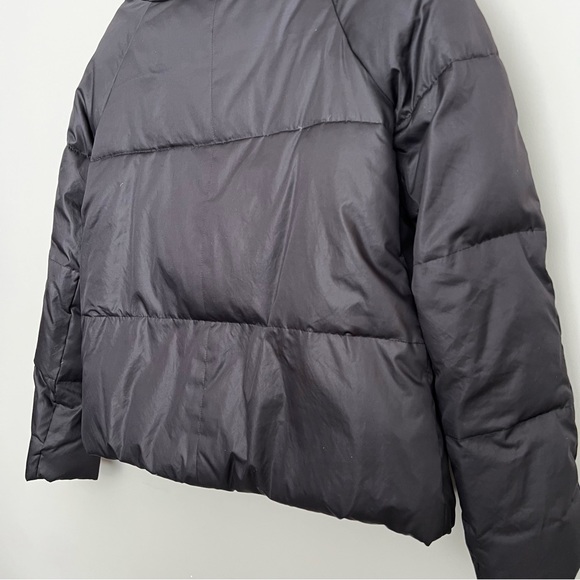 Charcoal Soft Cocoon Puffer Coat - Picture 5 of 7